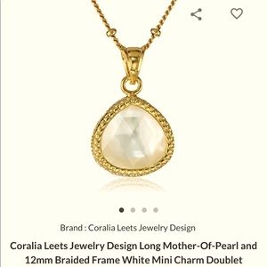 Coralia Leets mother of pearl drop necklace